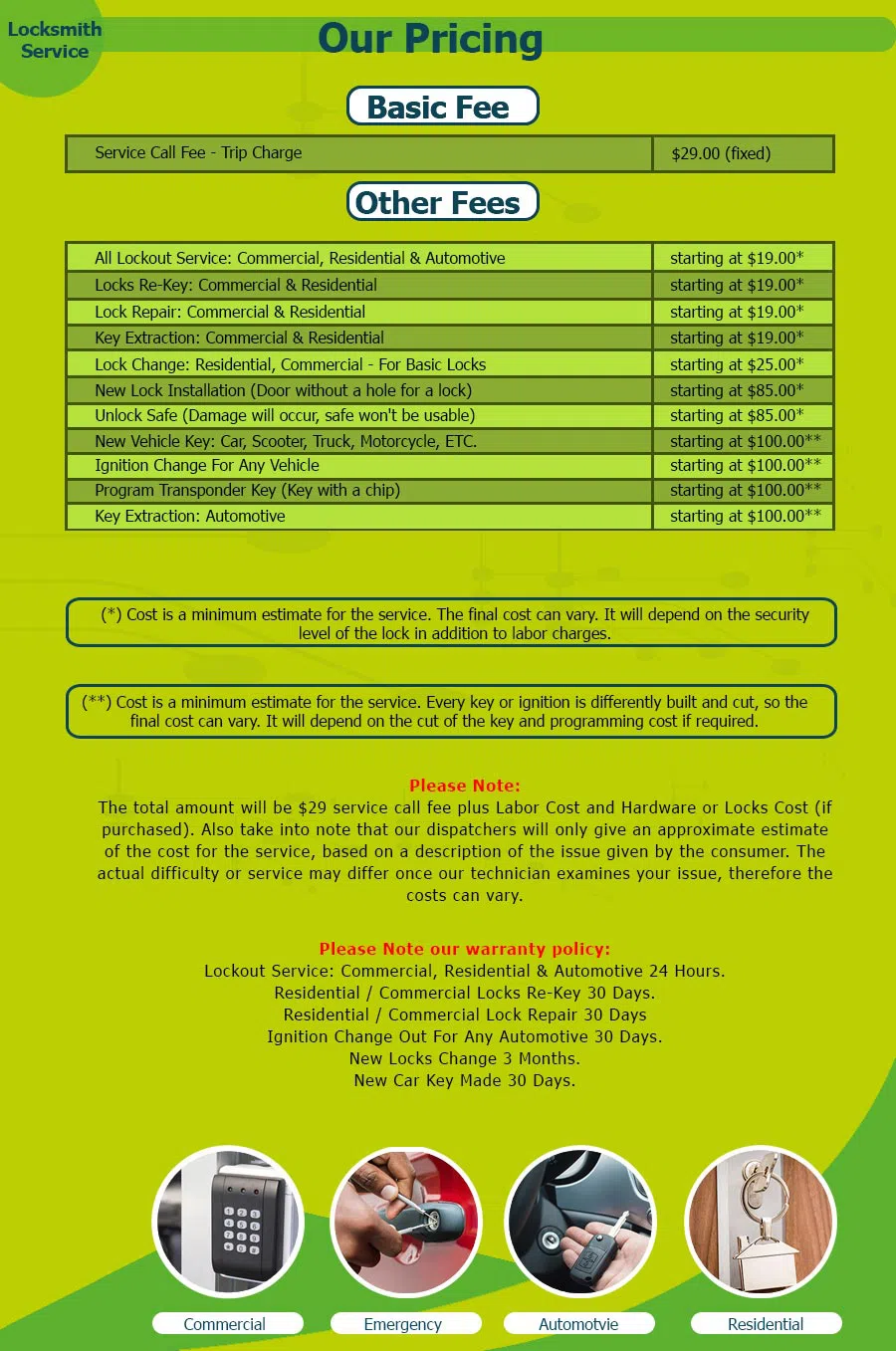 Father Son Locksmith Store Yellow Springs, OH 937-392-2007